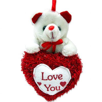 Teddy 6 inches with I LOVE YOU Valentine Heart
