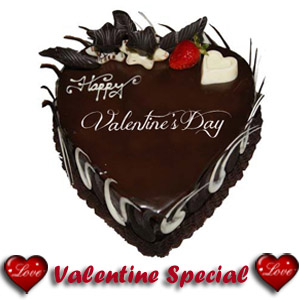 1 Kg chocolate truffle heart shaped cake 