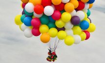 50 Coloured Gas Balloons