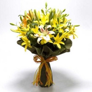 Yellow Lilies bouquet