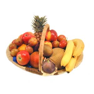 2 Kg. Fresh Fruits in Basket