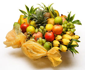 5 Kg. Fresh Fruits in Basket