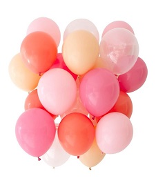 15 Different shades of pink for baby shower balloons helium gas filled