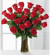 36 Red Roses Vase