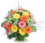 18 Gerberas and White Flowers