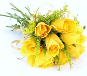 8 yellow Roses Bouquet