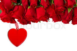 Valentine heart with 18 Red roses