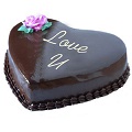 1 Kg chocolate  Truffle heart Cake icing LOVE