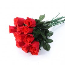 10 red roses bouquet