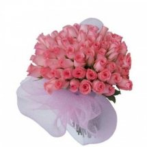 50 Pink Roses Bouquet