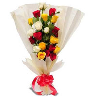 24 Mix Colours Roses Bouquet