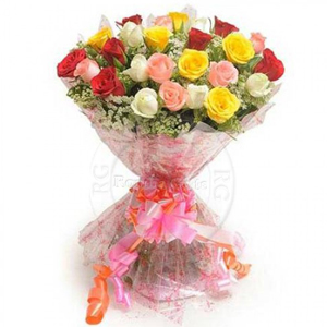 15 assorted Roses Bouquet