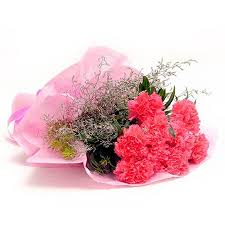 10 Pink Carnations Bouquet