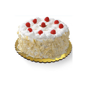 Half Kg White Forest Cake