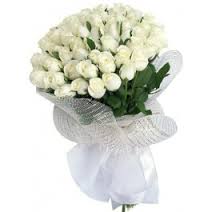 24 White Roses Bouquet