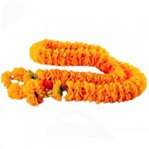 7 Feet Long strand of marigold flowers garland