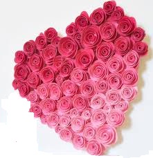 50 Ombre roses heart